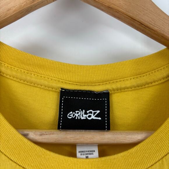 Gorillaz Algorithm Is A Dancer T Shirt Size Medium Men’s Yellow Rap T Music Band - Picture 3 of 8